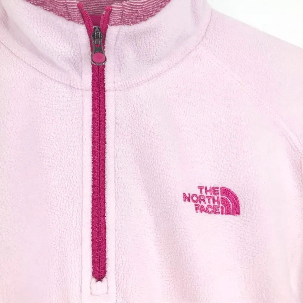 SOLD The North Face Pink Polartec 1/4 Zip Fleece - Picture 4 of 14